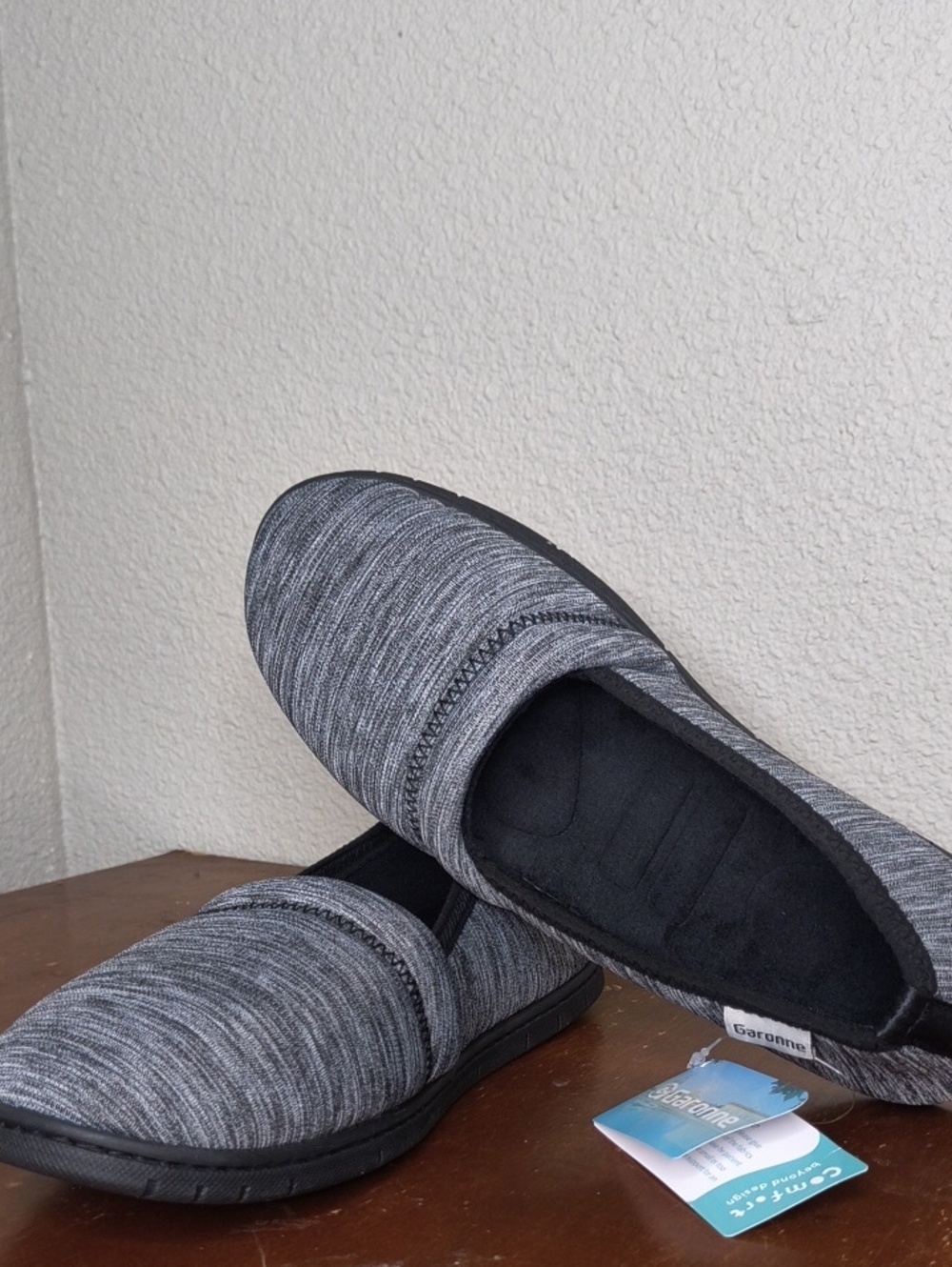 Garonne Men's Slip-On Casual Loafers in Heather Gray Size 9 AO